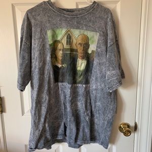 Distressed Graphic “American Gothic” Tee